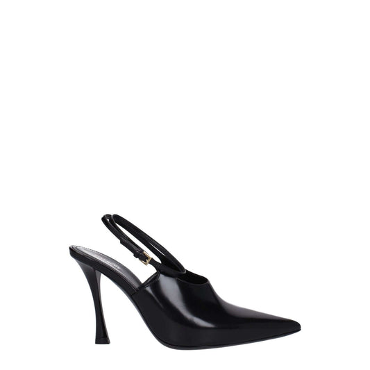 Givenchy Black Leather High Heel Pumps
