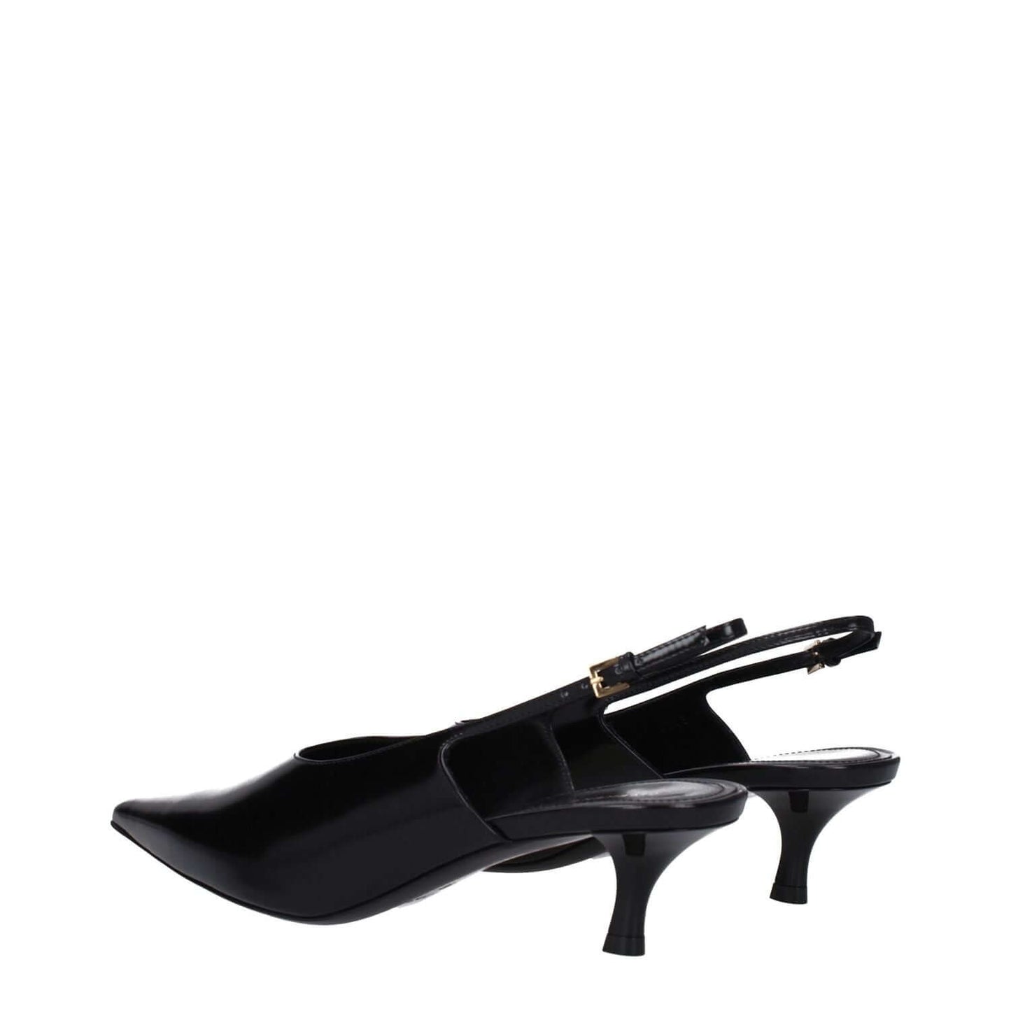 Givenchy Black Leather Mid Heel Pumps