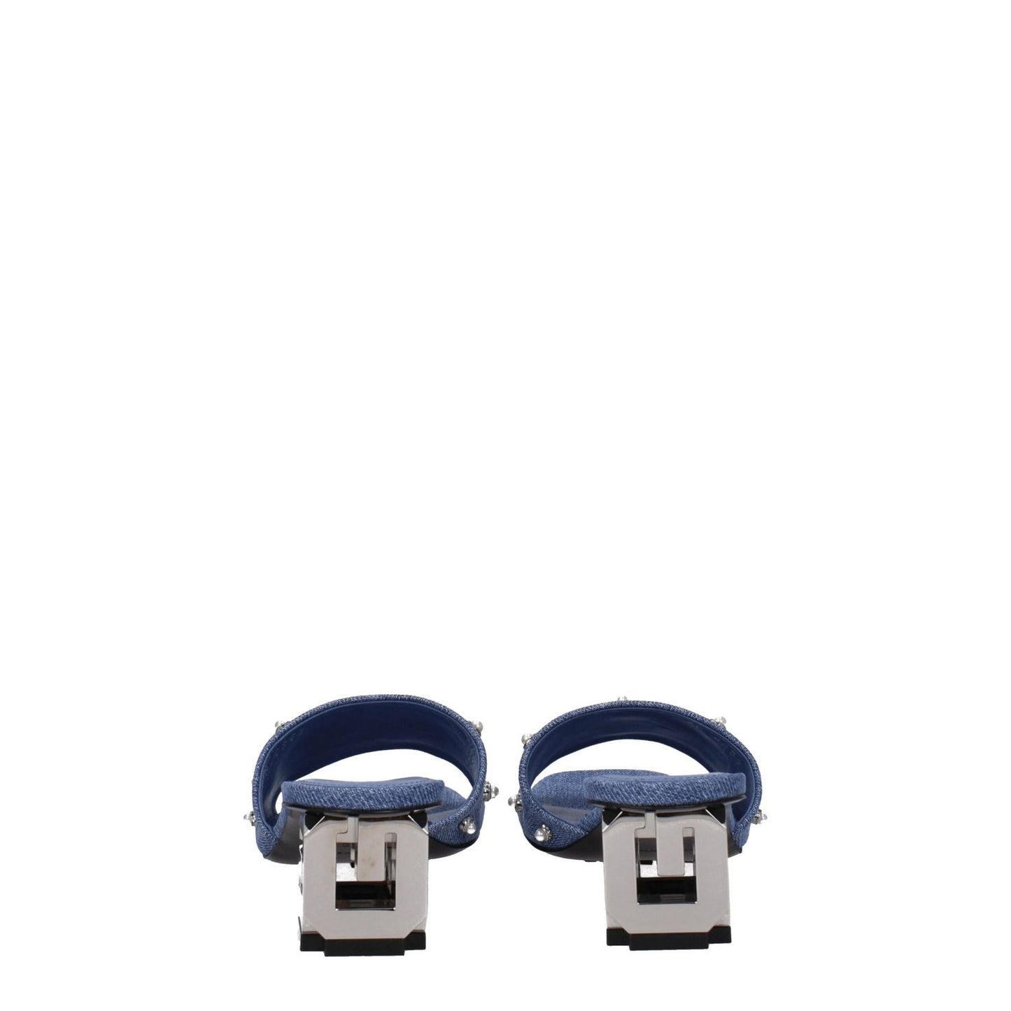 Givenchy Blue Fabric Flat Sandals