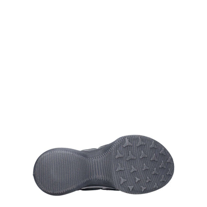 Sole view of Givenchy Gray Fabric Athletic Sneakers with rubber tread design, showcasing durability and grip features.