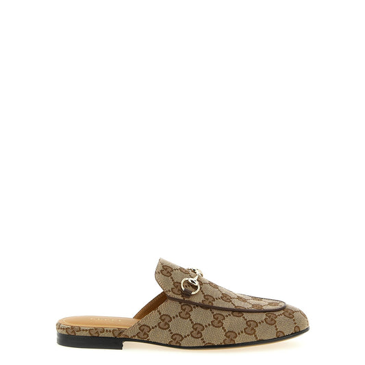Gucci Beige Polyester Mules