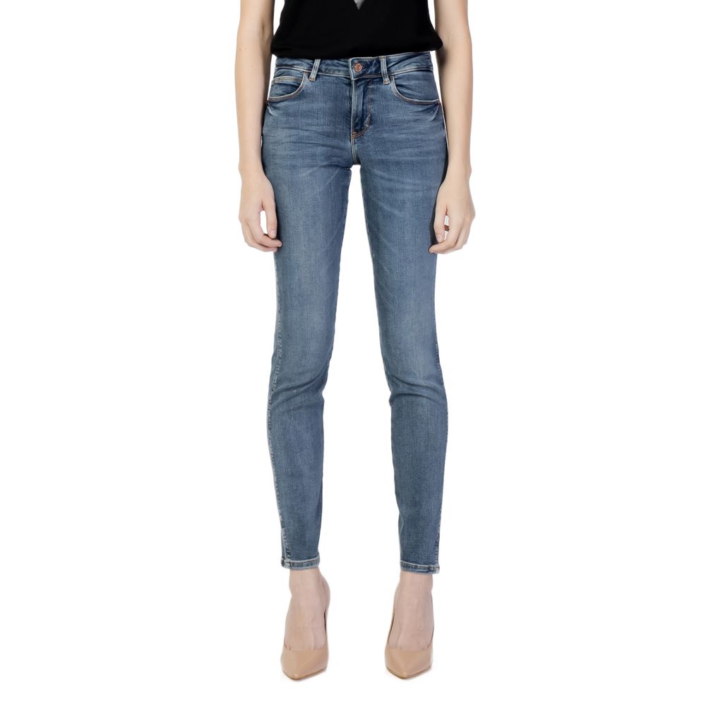 Guess Blue Cotton Skinny Jeans