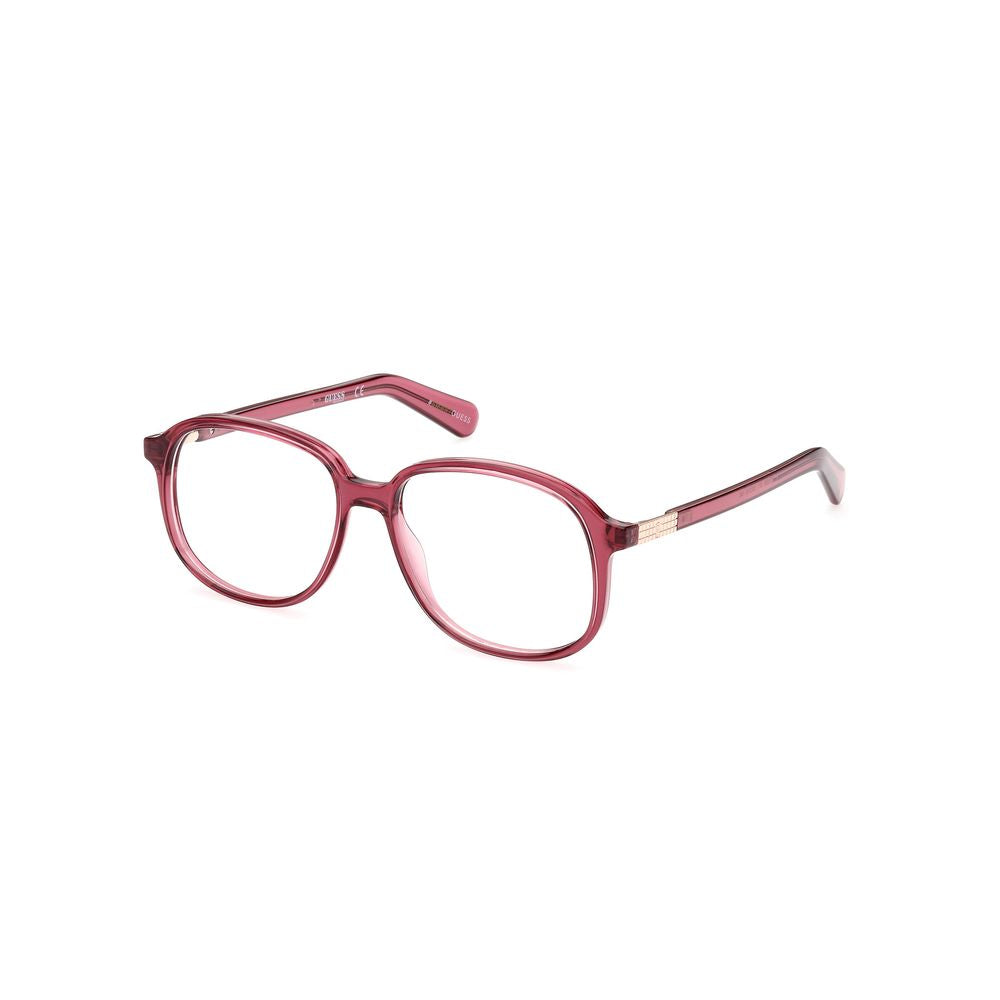 Guess Bordeaux Injected Frames unisex glasses, model GU8255, with UV filter, in Bordeaux color, size 53/15/145 mm.