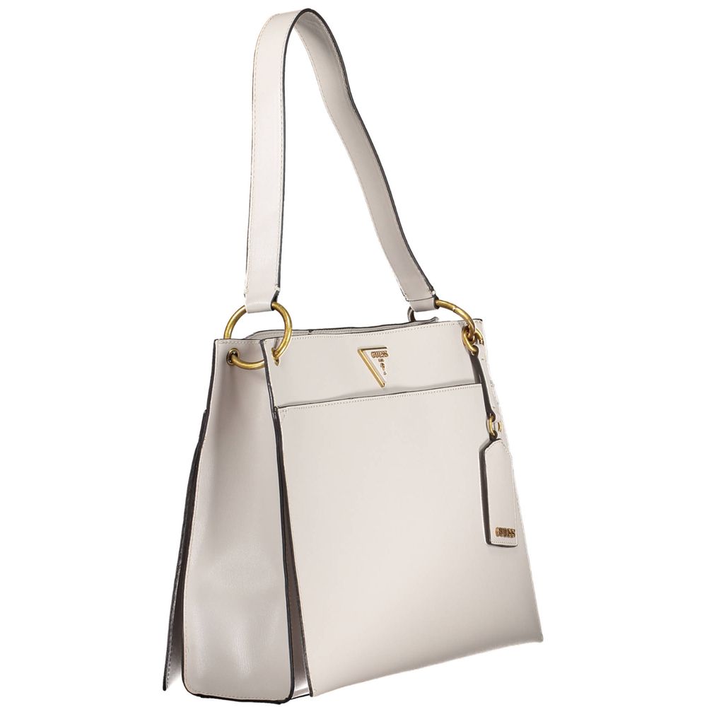 Front view with bag zipped and handles upright.