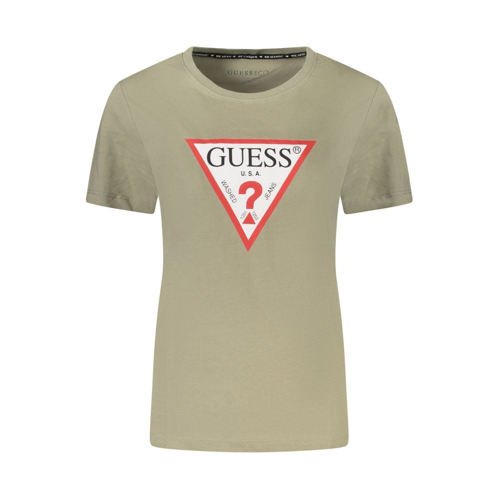 Guess Jeans Green Cotton Women T-Shirt