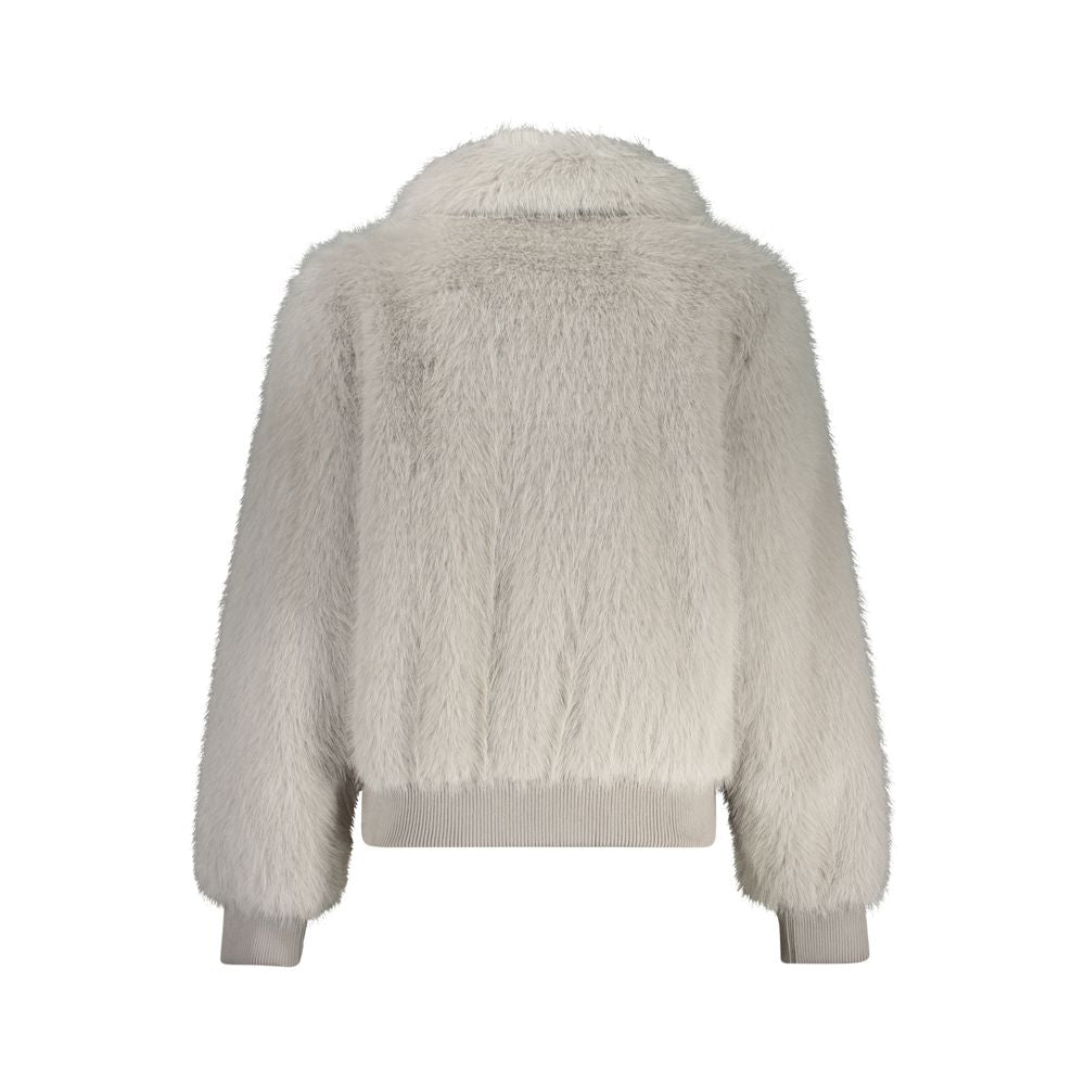 Guess Jeans Grigio Polyester Women Jacket