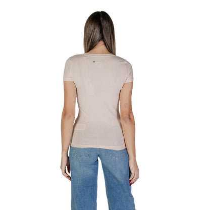 Guess Multicolor Cotton T-Shirt back view on model wearing blue jeans