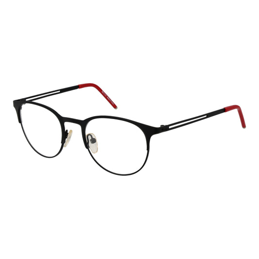 H DESIGN MOD. HD1802 50401 gent glasses with black and red frame