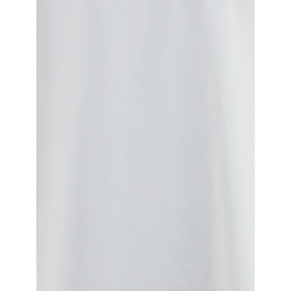 Haikure White Cotton T-Shirt featuring a minimalist design with oversized fit, ribbed crew neck, and dropped shoulders for a casual style.