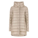 Stylish Herno Coats Powder with V-neck, ultra-light nylon, and fine goose down filling for a soft touch.