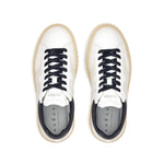 Top view of Hogan Pre Sneakers Hogan H-Stripes featuring white leather with black laces, logo patch, and branded insole.