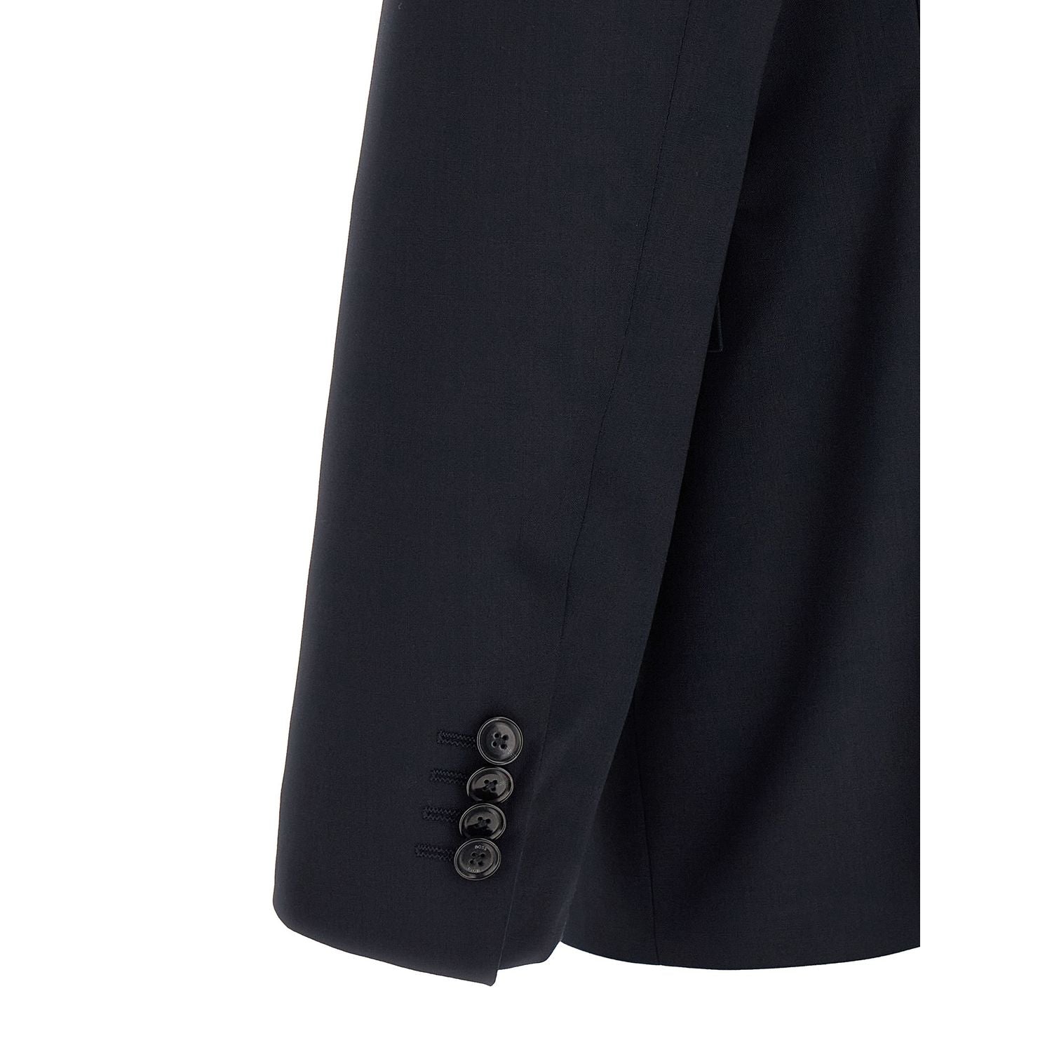 Hugo Boss Blue Virgin Wool Two-Piece Suit