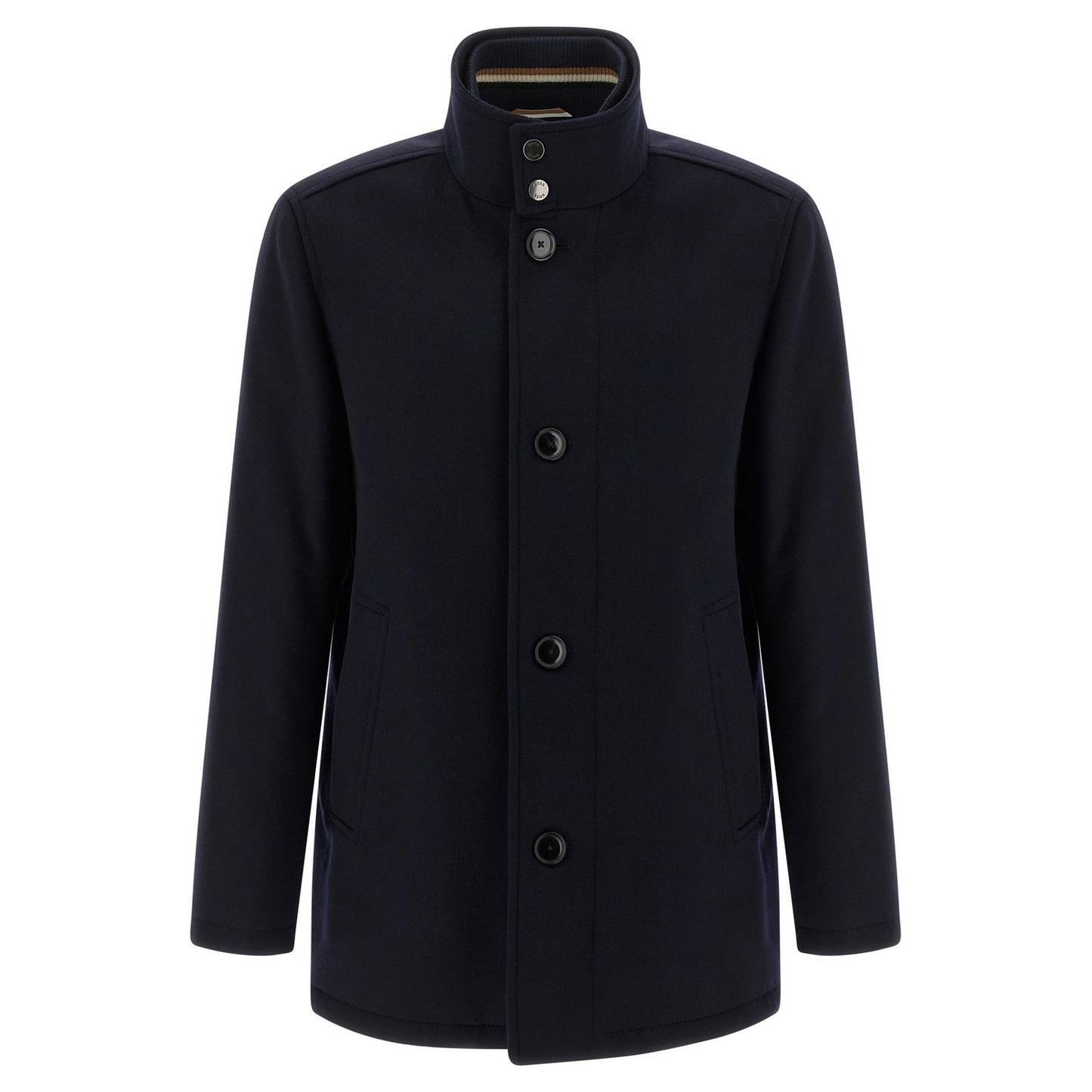 Hugo Boss Blue Wool Coat