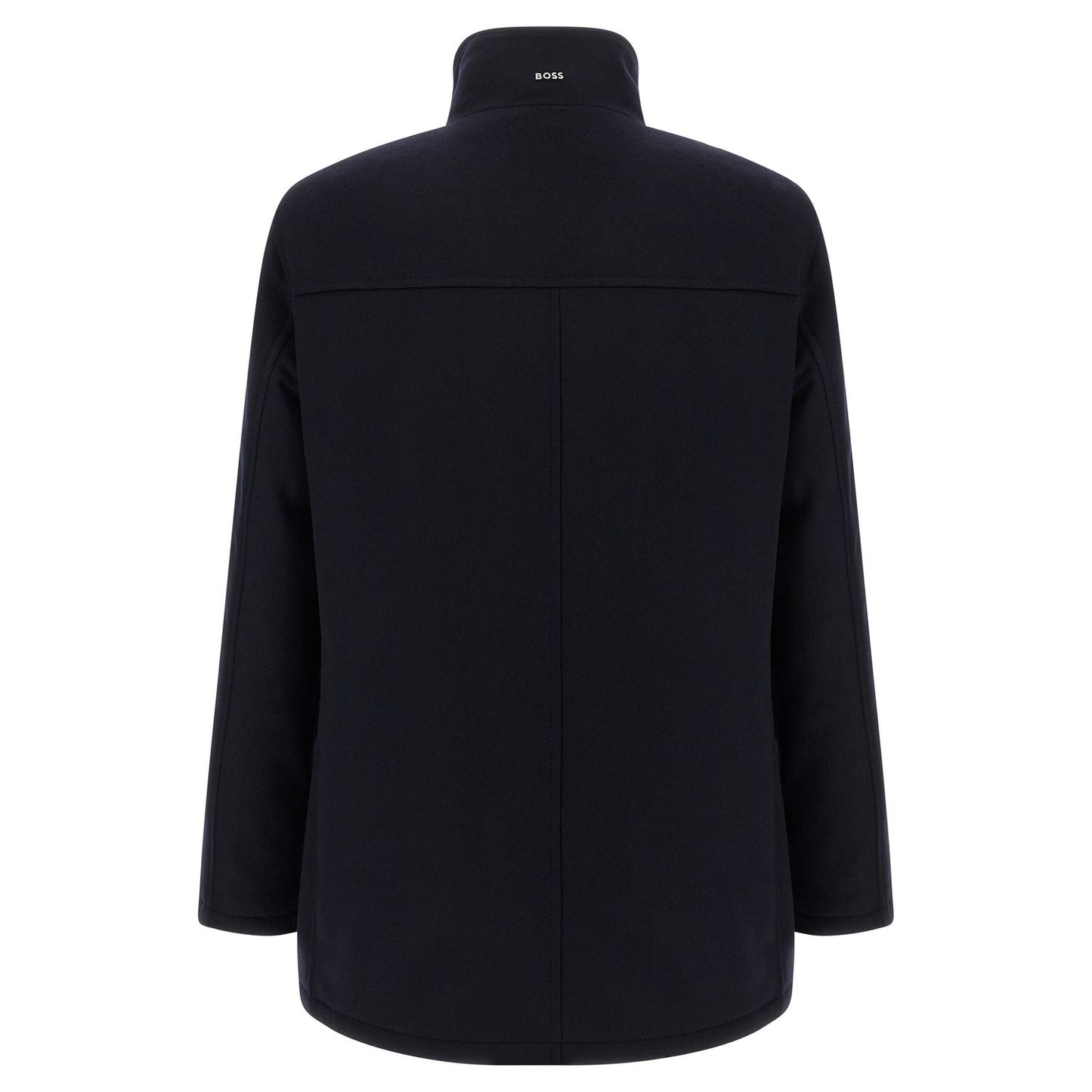 Hugo Boss Blue Wool Coat