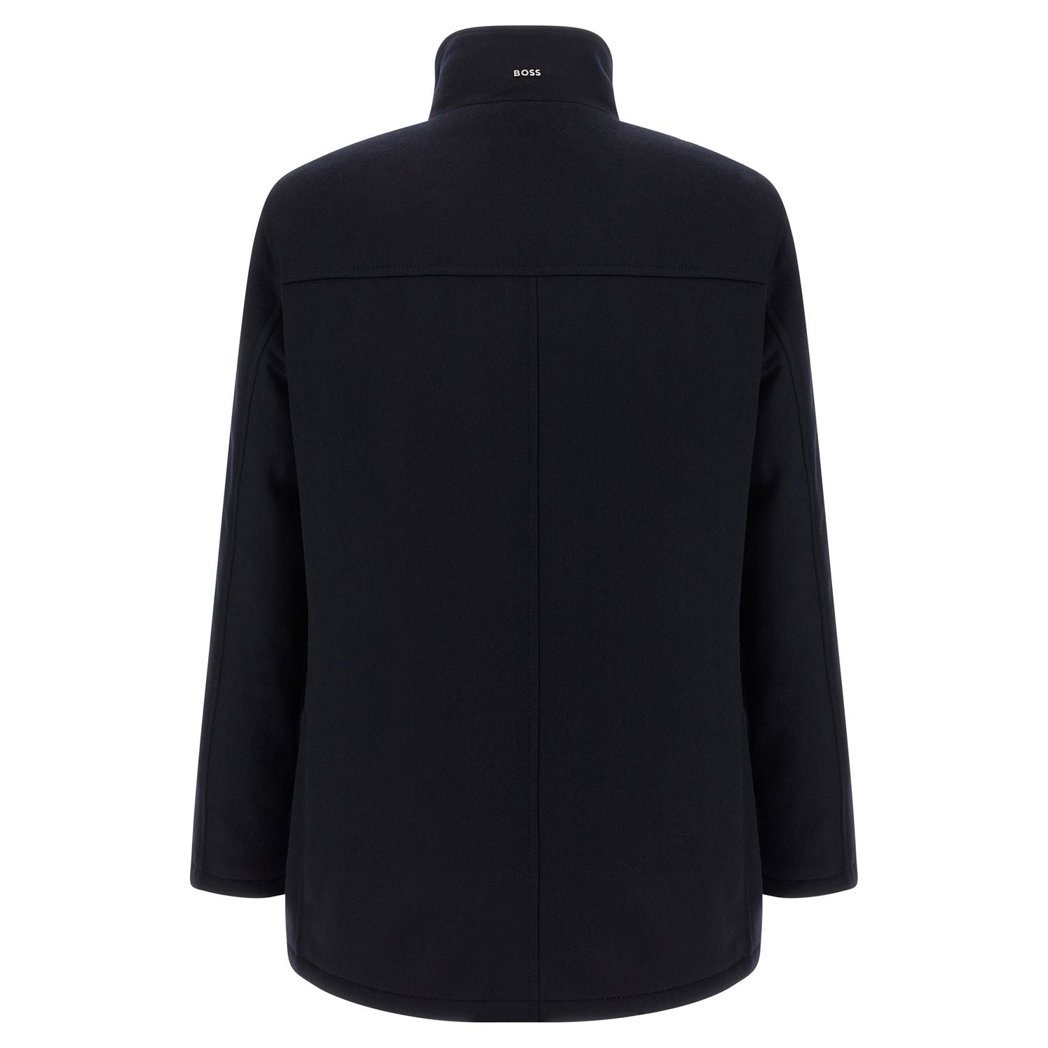 Hugo Boss Blue Wool Coat