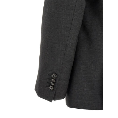 Hugo Boss Gray Virgin Wool Two-Piece Suit