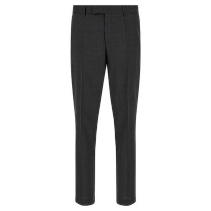 Hugo Boss Gray Virgin Wool Two-Piece Suit