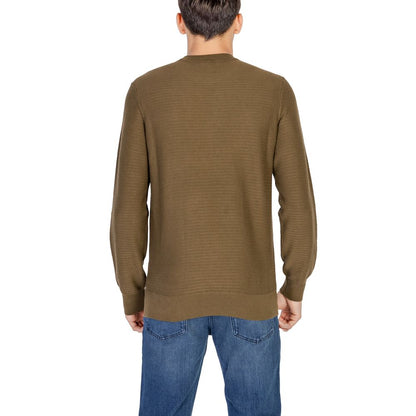 Hugo Boss Green Cotton Sweatshirt