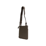 Hugo Boss Green Leather Messenger Bag with adjustable strap, high-quality leather, and embossed logo, ideal for stylish modern men.