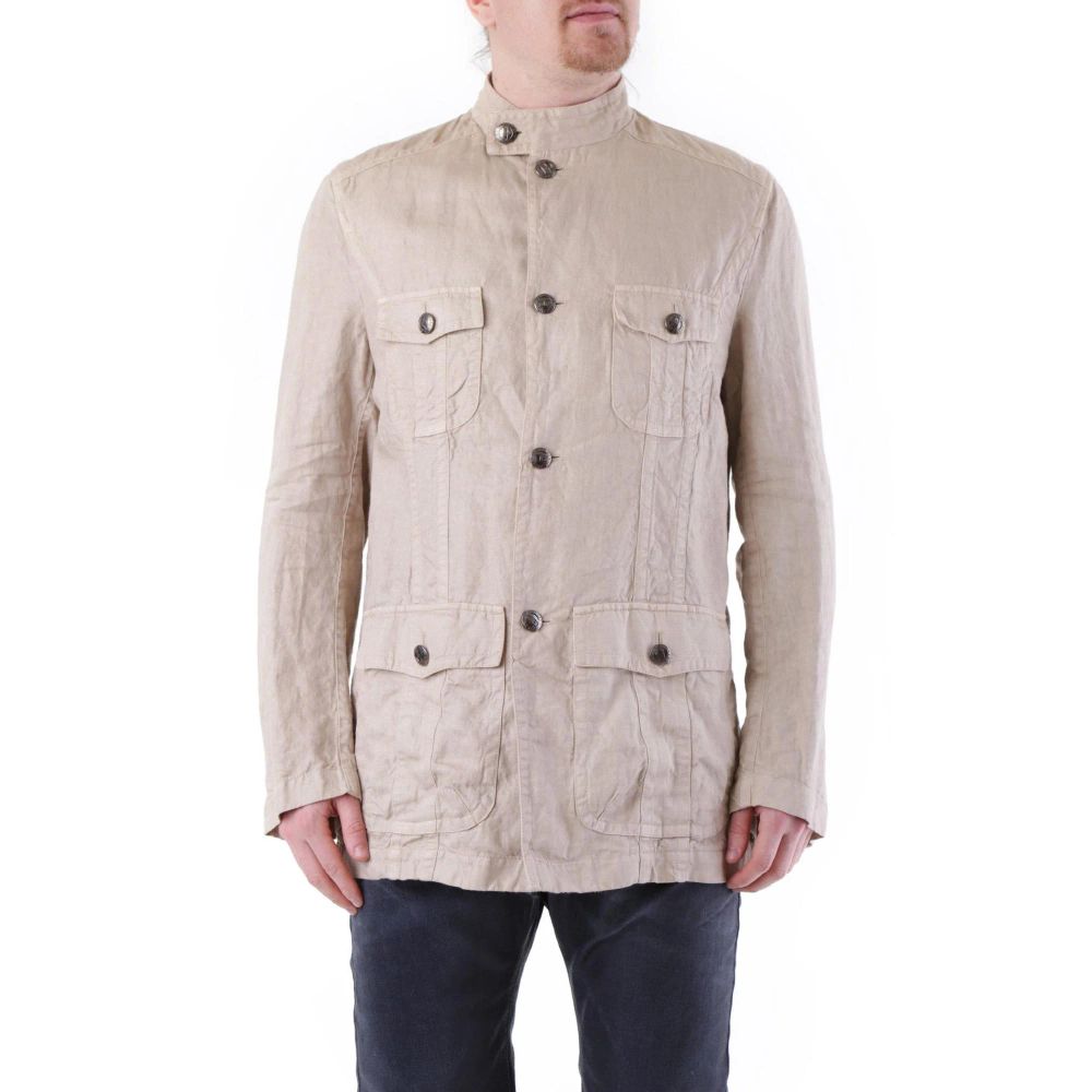 Husky Beige Linen Coat 1728,67400106144,Beige,Clothing,Coats - Jackets & Coats - Clothing,Husky,IT50 | L,Jackets & Coats - Clothing,Men,New with tags