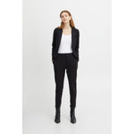 ICHI Black Polyester Pant