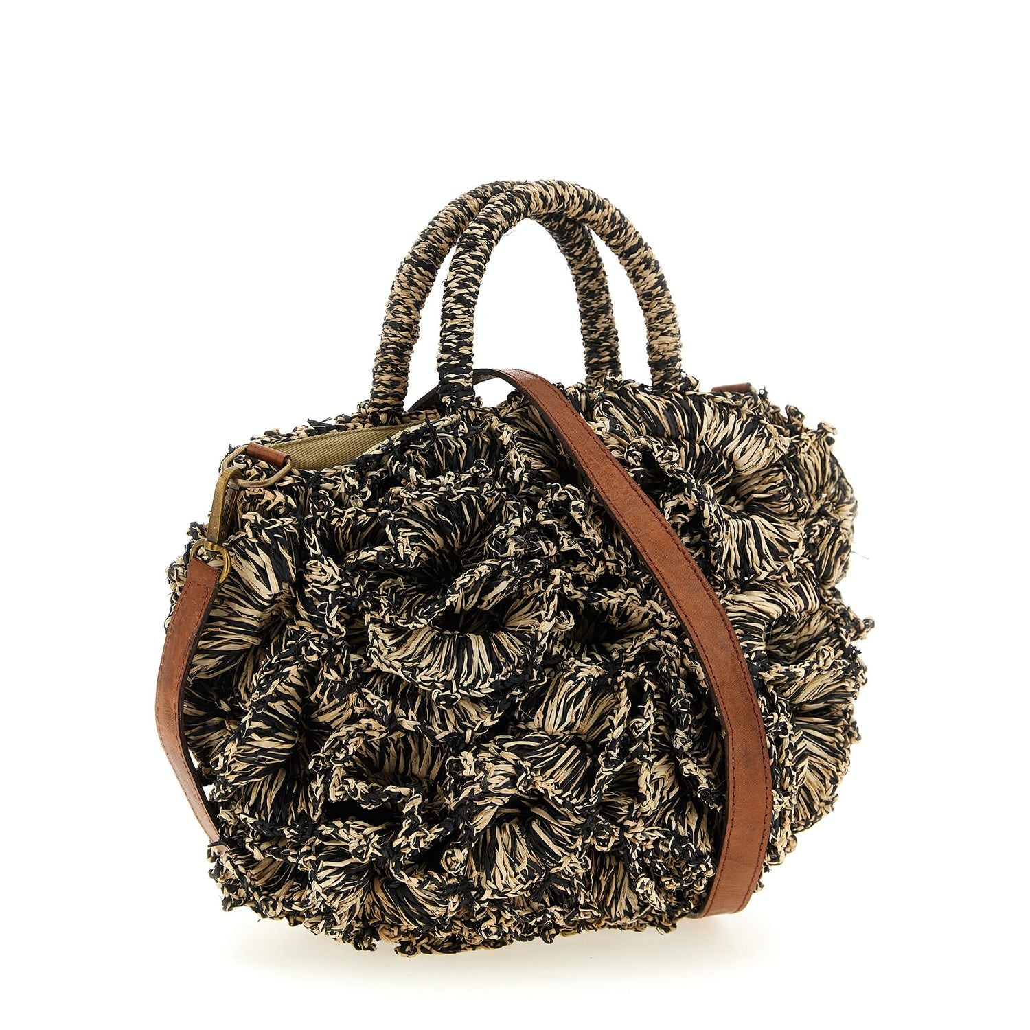 Ibeliv Bicolor Raffia Handbag