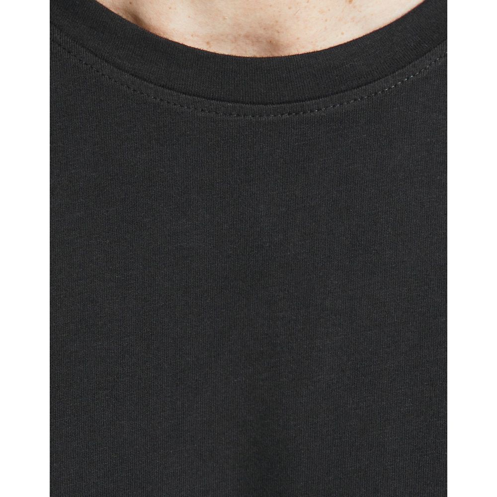 Jack Jones Black Cotton Long Sleeve T-Shirt