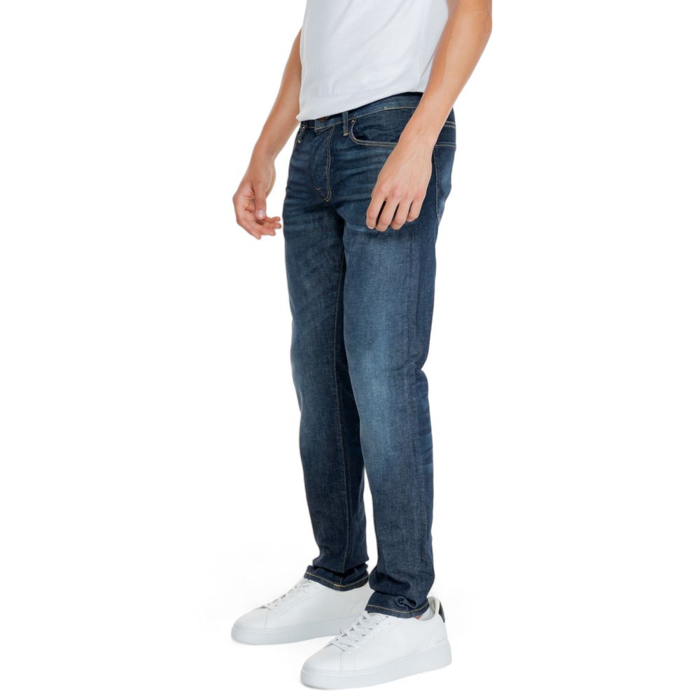 Jack Jones Blue Cotton Relaxed Fit Jean - Men's Fall/Winter Collection, 100% Cotton Stylish Denim