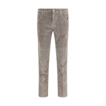Jacob Cohen Gray Cotton Casual Pants