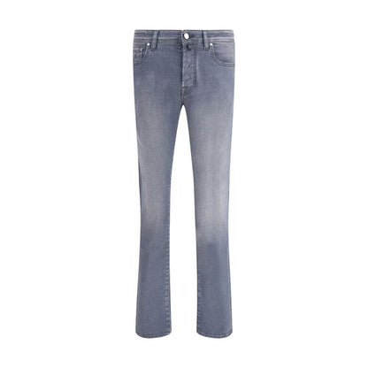 Jacob Cohen Gray Cotton Slim Fit Jeans