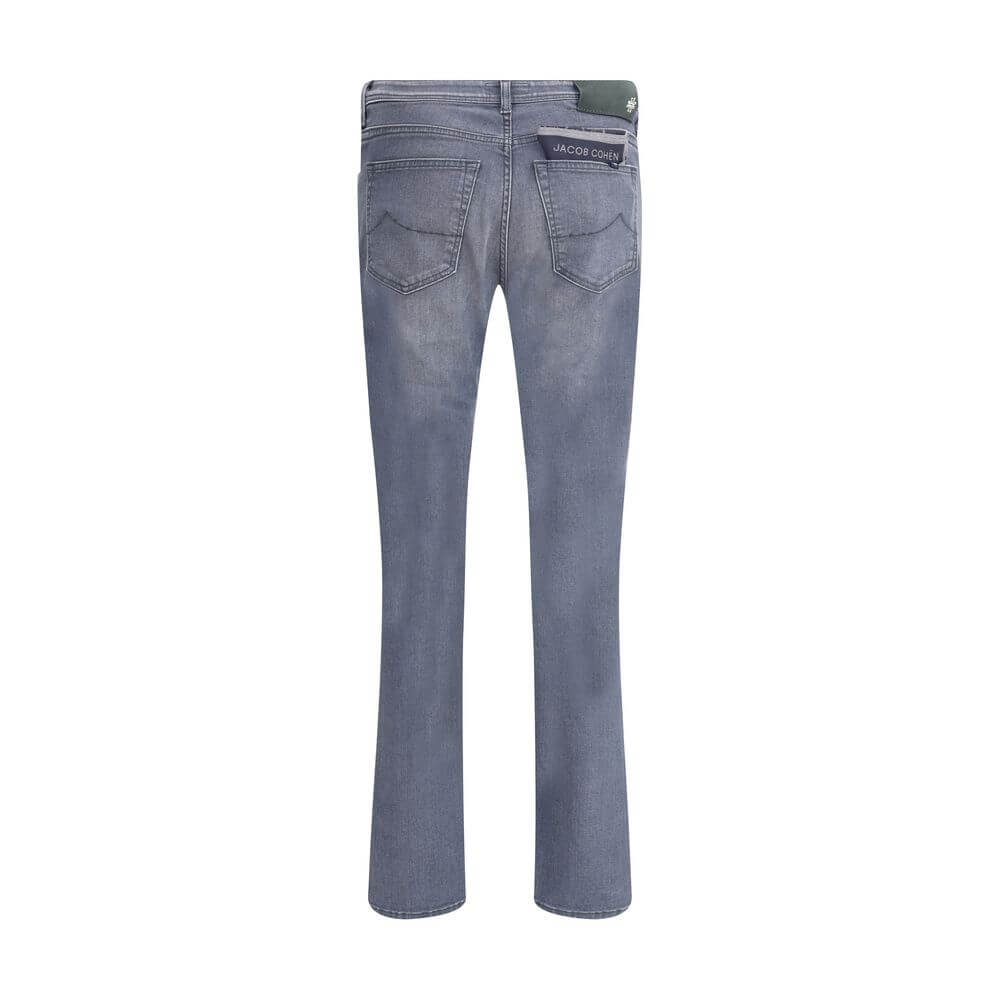 Jacob Cohen Gray Cotton Slim Fit Jeans