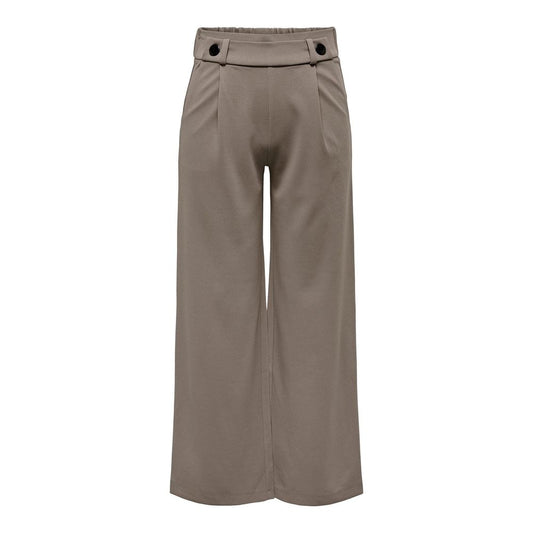 Jacqueline De Yong Brown Polyester Pant