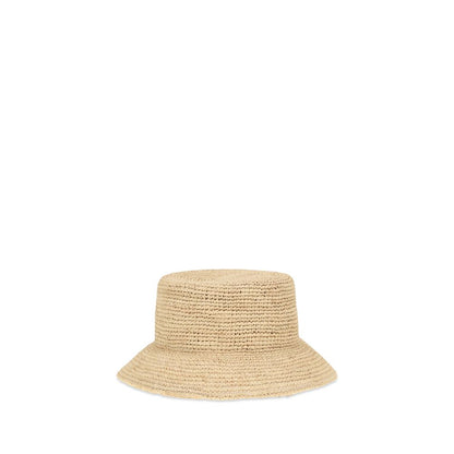 Jacquemus Beige Raffia Bucket Hat