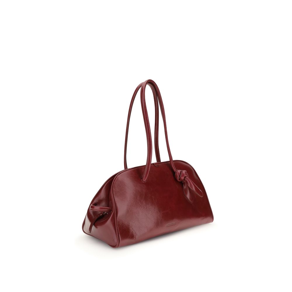 Jacquemus Red Calf Leather Bos Taurus Shoulder Bag