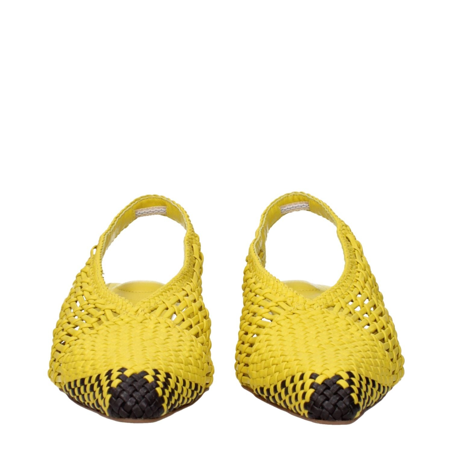 Jacquemus Yellow Leather Sandals