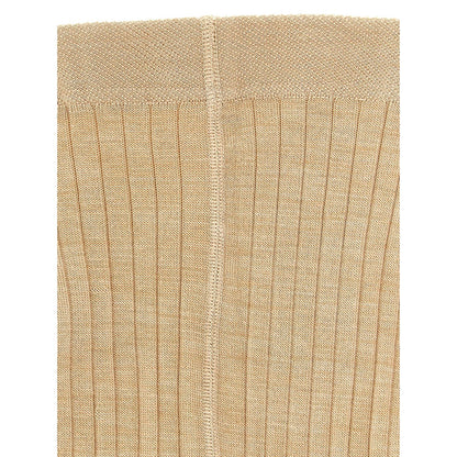Jil Sander Beige Wool Socks