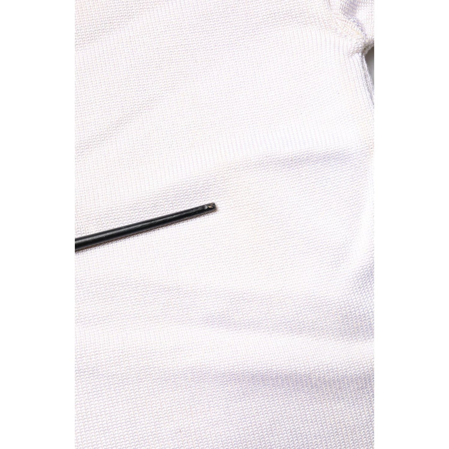 Jil Sander White Viscose Crew Neck Long Sleeves Pullover Sweater