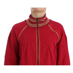 John Galliano Pink Mock Zip Cardigan Sweatshirt Sweater