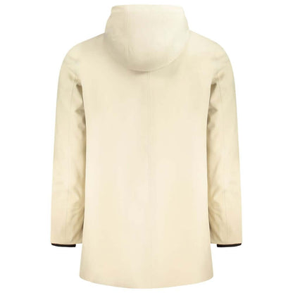 K-WAY Beige Polyester Men Trench Coat