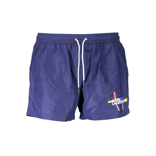 Karl Lagerfeld Blue Polyester Men's Swim Boxer 1728,67403481248,Blue,Clothing,Karl Lagerfeld,Men,New with tags,S,Swim Shorts - Swimwear - Clothing,Swimwear - Clothing