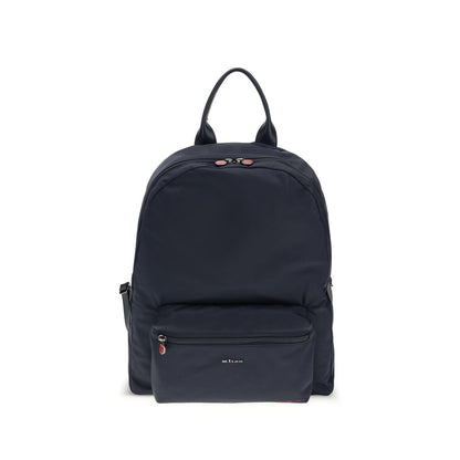 Kiton Blue Nylon Backpack 1728,72470364320,Backpacks - Bags,Bags,Blue,Kiton,Men,New with tags