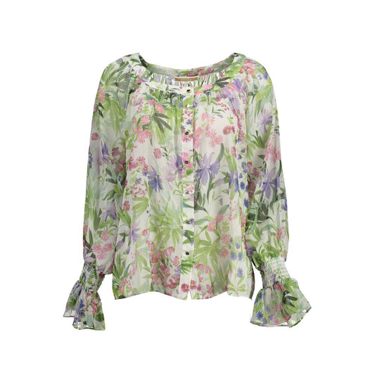 Kocca Verde Polyester Women Shirt 1728,67403481248,Clothing,Green,Kocca,New with tags,Pattern - Shirts - Clothing,S,Shirts - Clothing,Women