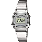 CASIO VINTAGE Mod. ICONIC MINI STEEL - LIGHT GREY, unisex quartz wristwatch with multifunction features and splash-proof resin case.