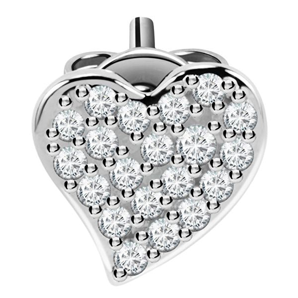 LA PETITE STORY JEWELRY Mod. LPS02ARQ11 heart-shaped earring with crystal detailing