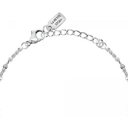 LA PETITE STORY JEWELRY Mod. LPS05ARR62 elegant silver chain bracelet with heart clasp