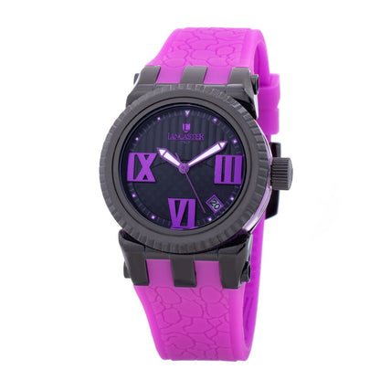 Lancaster Purple Synthetic Bracelet Watch