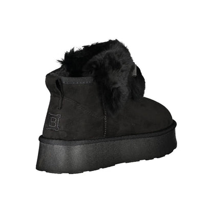 Laura Biagiotti Black Polyester Boot