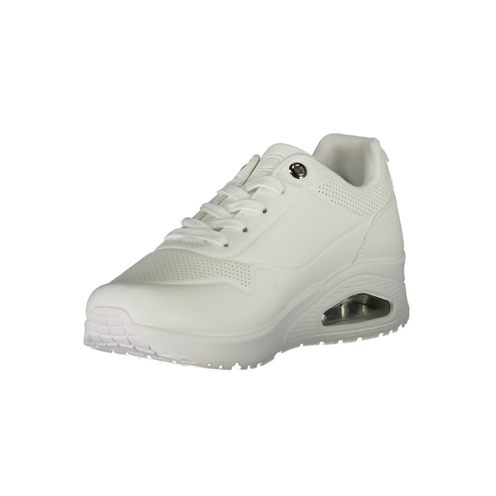 Laura Biagiotti White Polyester Women Sneaker with sleek design and logo detail