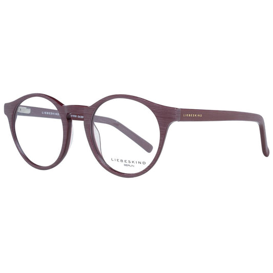 Liebeskind Red Plastic Frames with clip-on, unisex design, 49/22/135mm, stylish red color, made from durable plastic.