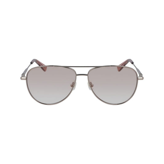 Longchamp Copper Metal Frames sunglasses, women's style LO2119-200 with dimensions 57/13/135mm. Copper colored metal frame eyewear.